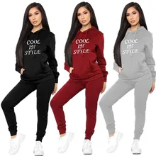 Женский Повседневный однотонный спортивный костюм с буквенным принтом, одежда для фитнеса, спортивная одежда для женщин, леггинсы для спортзала, пуш-ап, 2 шт., спортивные костюмы#1122