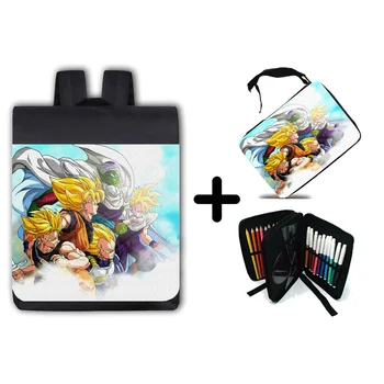 

PACK BACKPACK AND CASE SUPER WARRIORS SAGA CELL school