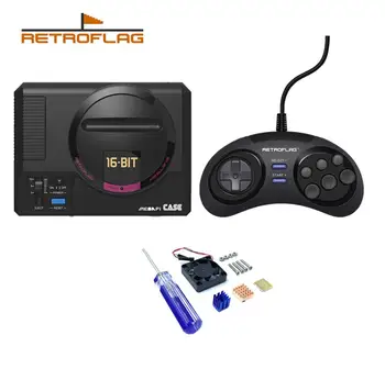 

RETROFLAG MEGAPi Case With Safe Shutdown For Raspberry Pi 3B+ (B Plus) 3B With Heatsink Fan USB Gamepad For Switch PC Joystick