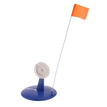 Bleu glace canne à pêche pôle ABS trou couverture glace pêche pointe-Up avec 19.7 ''hauteur Orange drapeau Terminal matériel de pêche d'hiver(China)