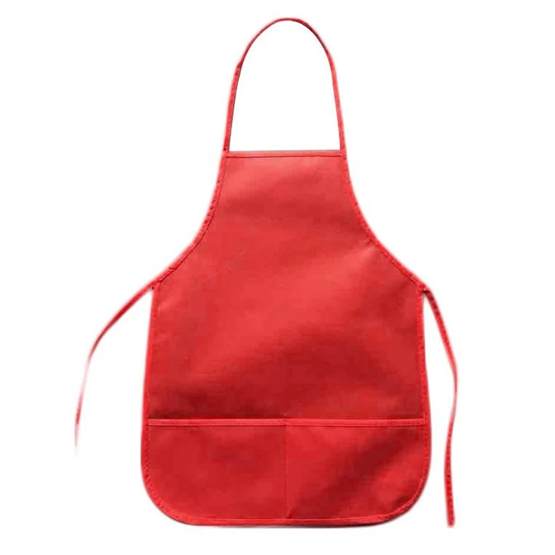 

Childrens Kids Artists Aprons Waterproof Non-Woven For Kitchen Classroom Chefs