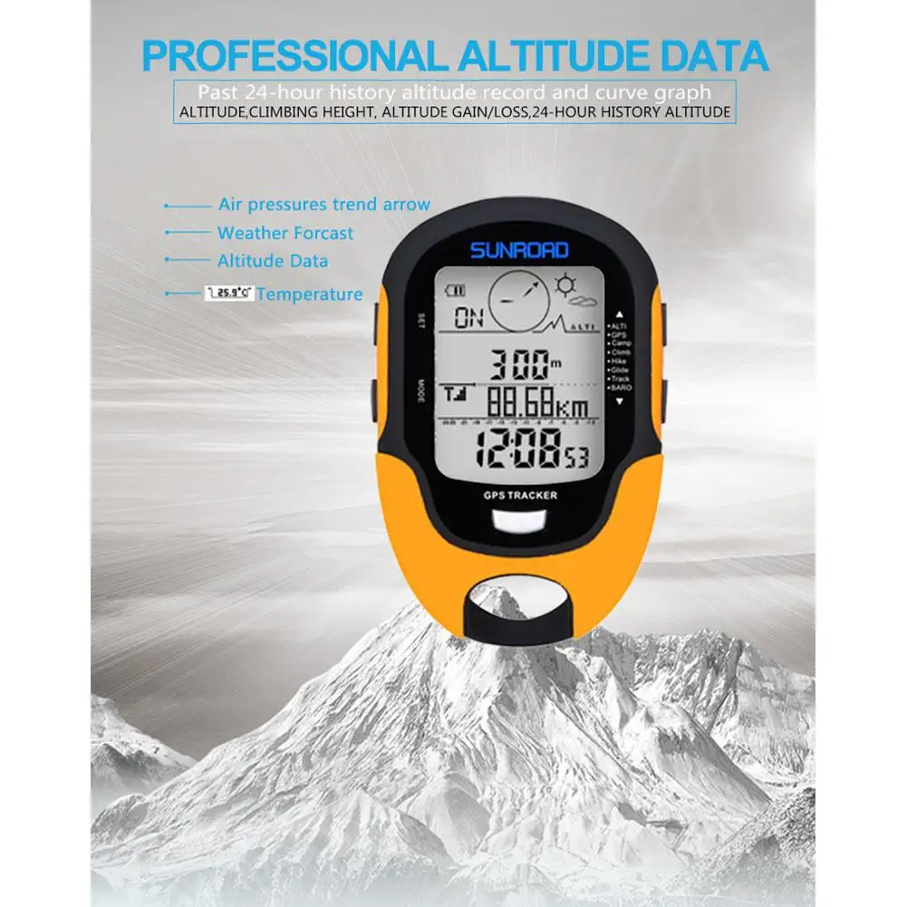  GPS Navigation Tracker Sport Digitale Uhr Armee Stunden Lauf Military Höhenmesser Barometer Kompass