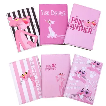 

Cute THE PINK PANTHER Travel Passport Case ID Card Cover Passport Holder Protector Organizer Travel Super Quality Card Holder
