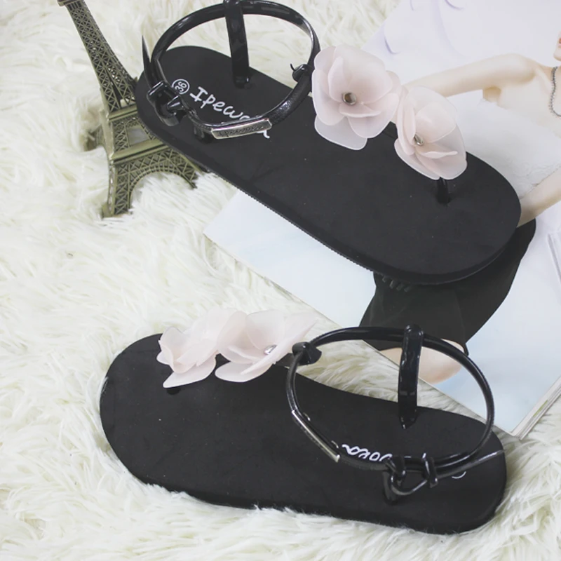 

Flat casual sandals brief 2017 bohemia sandals slippers female