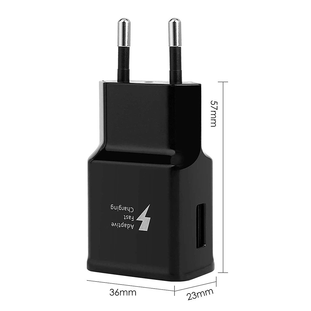 Быстрое Адаптивное Зарядное устройство usb type-C зарядный кабель синхронизации для samsung S10 A40 Note 10 Moto G6 huawei P20 Lite mate 10 20 Honor 10 черный