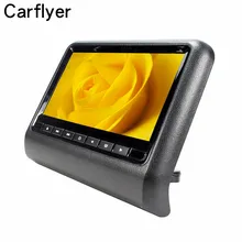 Carffyer – repose tête avec moniteur de voiture 9 pouces, système de divertissement pour siège arrière, lecteur vidéo DVD, affichage AV, Support USB SD FM DVD 32 jeux