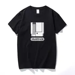 Blow Me nintendo пародия картридж Старая школа Ретро забавная футболка геймера Топ летний Camisetas Hombre хлопковая футболка с коротким рукавом