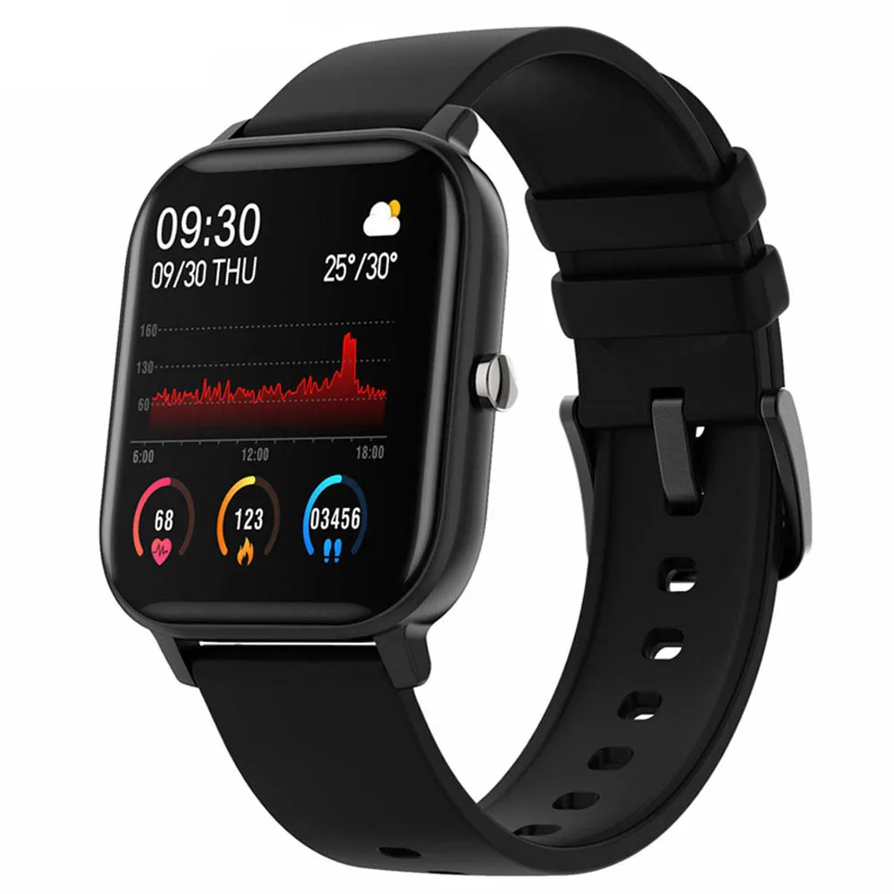

1.4 inch Smart Watch Men Fitness Tracker Full Touch SMS Push Blood Pressure Clock GTS Smartwatch Women for Android Ios