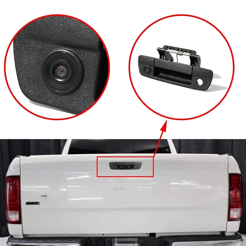 Tailgate Handle Backup Rear View Camera for Dodge Ram 1500 2500 3500