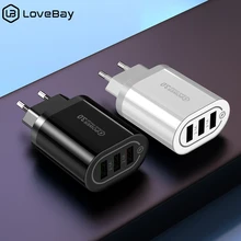 Lovebay USB зарядное устройство Quick Charge 3,0 QC Быстрая настенная зарядка мобильного телефона адаптер для iPhone 7 8 Plus X XR Max Micro type C кабель