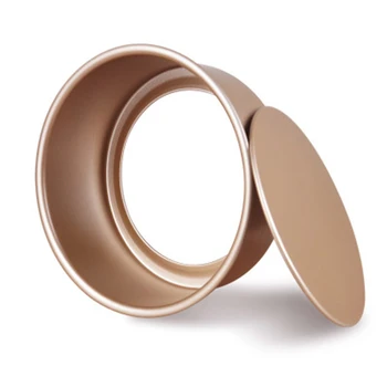 

6inch Gold Round Loose Base Baking Pan Cake Tin Mould Mold Bread Cake Pan Aluminium Alloy Cake Mold Bakeware