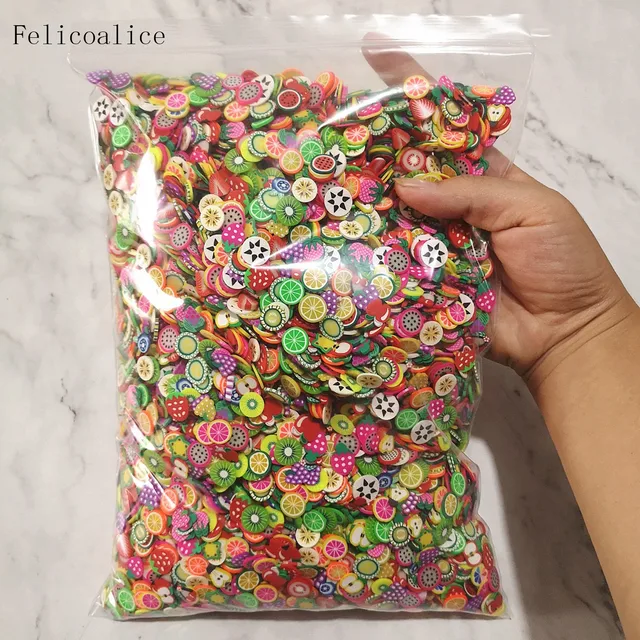Wholesale 500g Clay Flower Slices Filler For Slime Fruit Addition Food  Charms For Diy Slime Accessories Supplies Nail Art Toys - AliExpress
