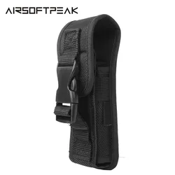 Bolsa de lanterna de led, coldre para acampamento ao ar livre caminhadas molle led lenser, bolsa de lanterna, faca, bainha, sacos de munição