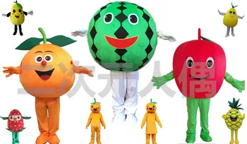 

Fruits Mascot Costume Vegetables Mascot Role Playing Cartoon Clothing Adult Size for Halloween Party Event Carnival Dress