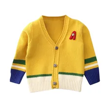 От 0 до 3 лет Детский свитер для мальчиков; вязаный кардиган куртка зимнее пальто для новорожденных вязаное пальто кардиган для девочек свитера Повседневная одежда для малышей ясельного возраста