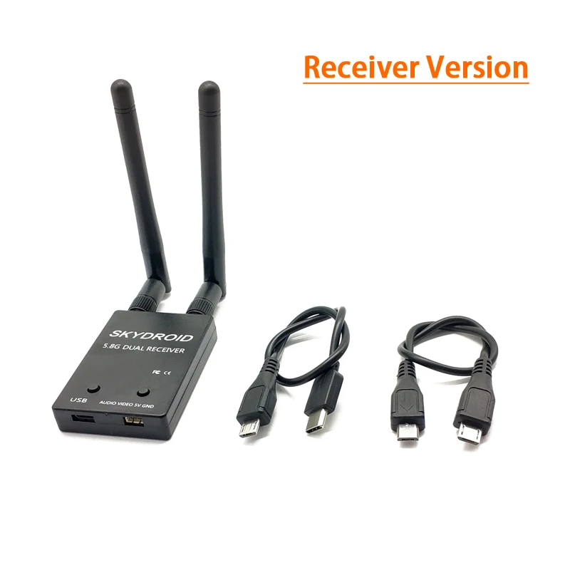 Skydroid UVC двойная антенна управления приемник OTG 5 8G 150CH полный канальный FPV с аудио