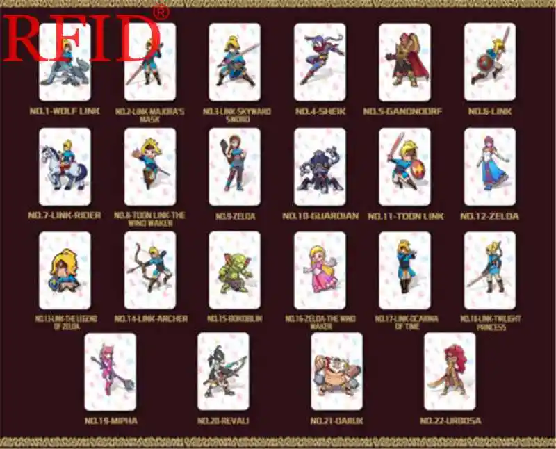 standard cards Полный набор 23 шт. NFC ПВХ тег игровые карты для дыхания дикого волка ссылка для переключателя новейший популярный водонепроницаемый Горячая RFID карты - Цвет: standard cards