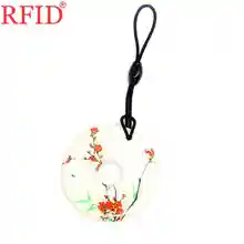 UID S50 1K 13,56 Mhz сменный перезаписываемый NFC Брелок значок жетон бирка IC карта круговой падение клей брелок Быстрая 1 шт