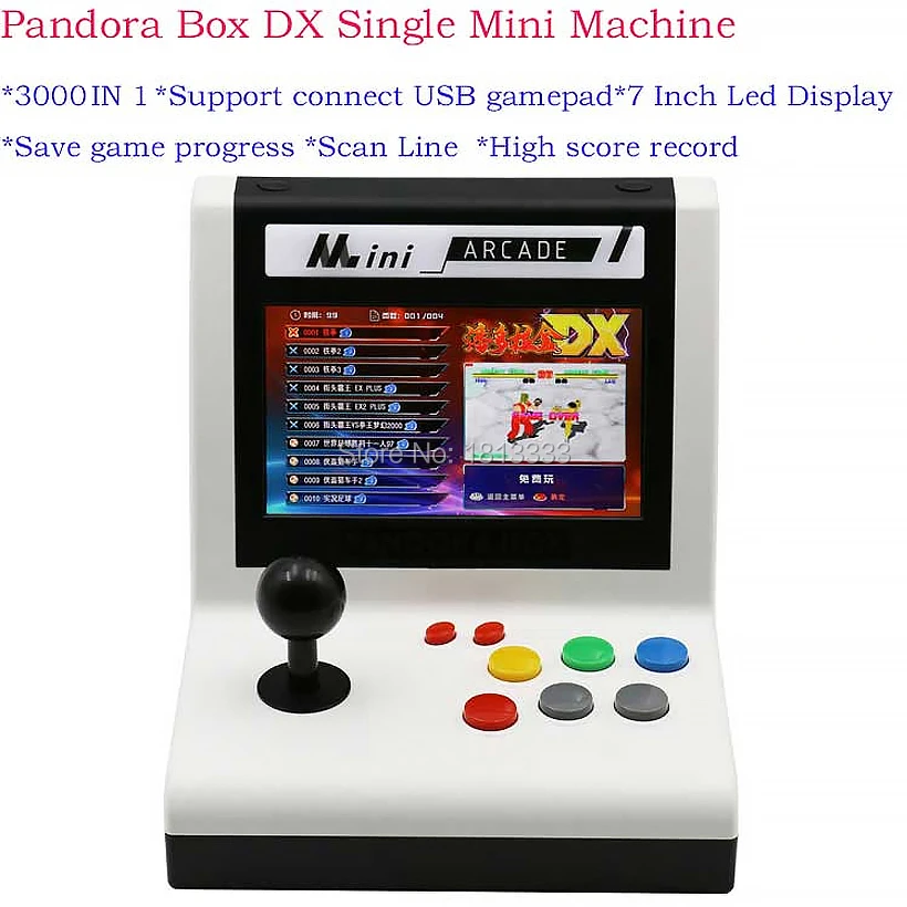 Pandora Box 3000 в 1 коробка Pandora's box DX игры мини Аркада Bartop портативная аркадная консоль