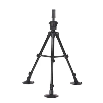

Wig Stand Tripod with Suction Cups Mini Adjustable Mannequin Head Stand Manikin Head Tripod Portable Cosmetology Hairdressing
