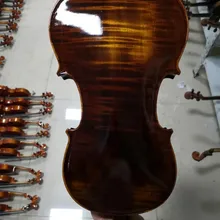 Одиночная доска скрипка ручной работы клен 4/4 3/4 твердая древесина натуральный зернистый темно-коричневый Скрипка для начинающих Скрипка o Ручная Краска