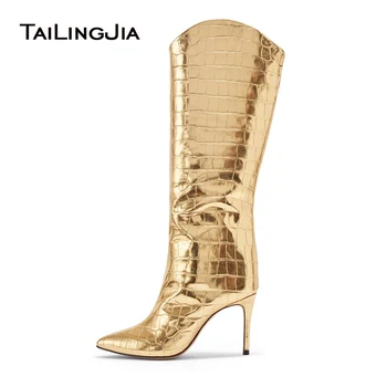 crocodile pattern boots