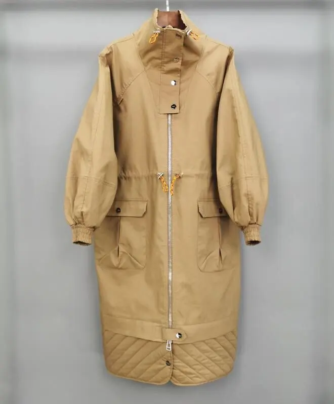 2019FW winner женский хлопковый плащ, Женская винтажная ветровка, пыльник, верхняя одежда ddxgz2v 11,6