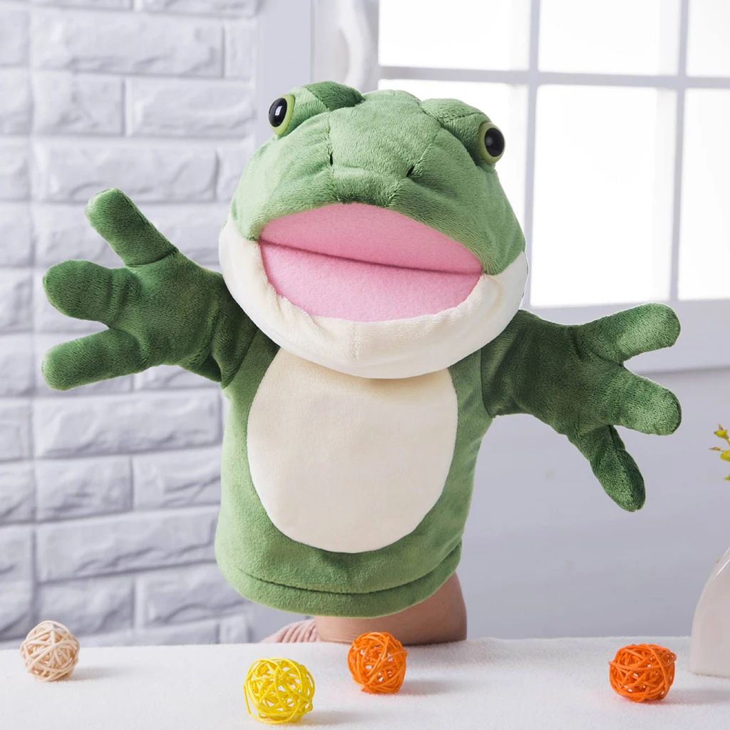 Плюшевая ручная марионетка на перчатке с животными Детские Игрушки для раннего