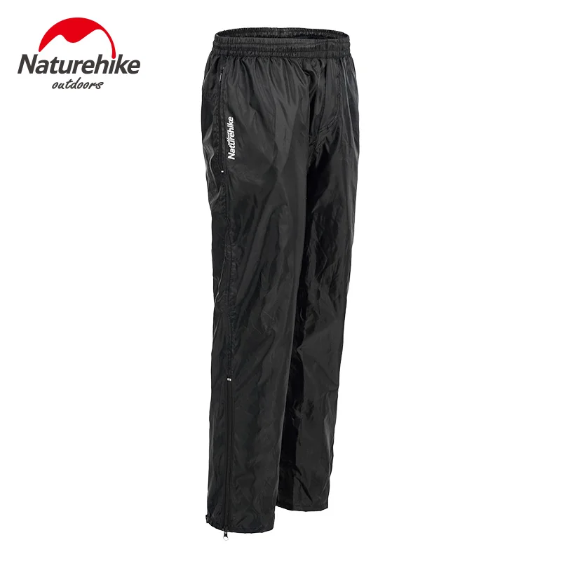 Naturehike Outdoor Travel Hiking Trekking Fishing Camping Climbing Trousers Plus Size Oversized Waterproof Windproof Pants - Цвет: Черный