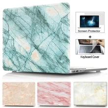 3D мраморная текстура чехол для ноутбука Macbook Air Pro retina 11 12 13 15 сенсорная панель для macbook Touch ID Air 13 A1932 крышка клавиатуры
