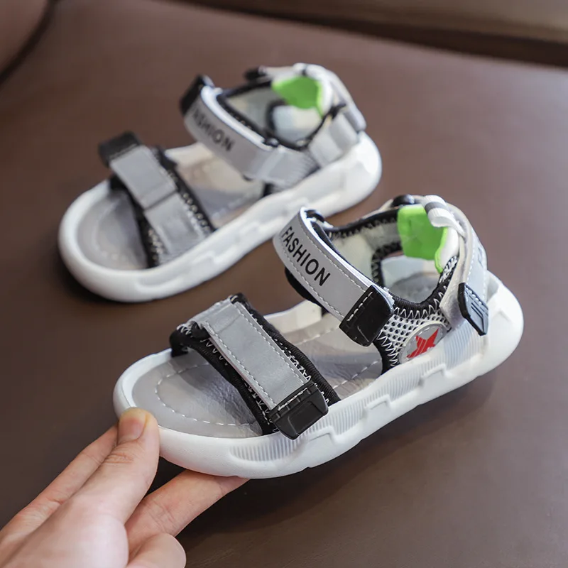 ULKNN 2020 Children Sandals Catamite Beach Girls Shoes Polyurethane Bottom Sandals Fluorescence Sandal New