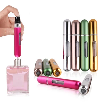 

8ML Mini Refillable Atomizer Perfume Spray Bottle Women Portable Travel Aluminum Container With Empty Beauty Health Accessories