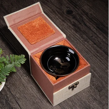 

Simple tea set of wooden leaf calipers