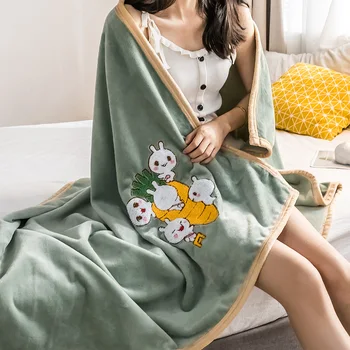 

Children's Blanket Coral Fleece Blanket Flannel Blanket Single-Style Blanket Air Conditioning Office Nap Small Quilt