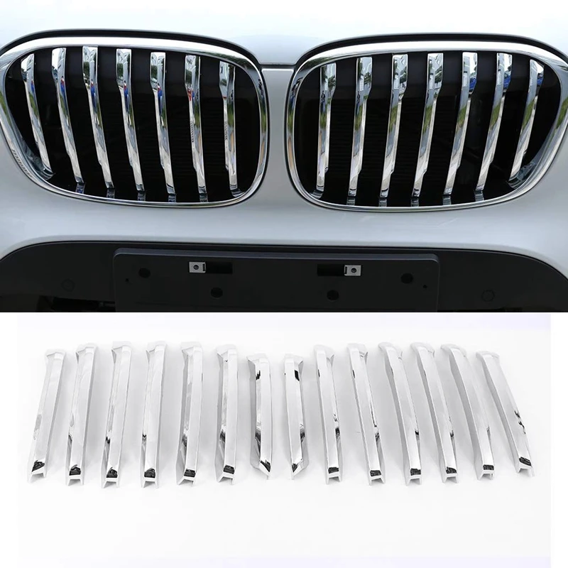 Новый Передняя решетка автомобиля сетки литья Накладка для BMW X1 F48 2016 2019|Гоночные