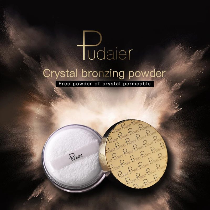 

Pudaier 8Colors Face Loose Powder Makeup Long Lasting Bronzer Matte Setting Contour Base Foundation For Whitening Dark Skin