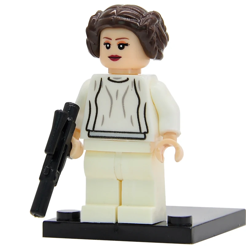 20 шт. Звездные войны Leia фигурка Дарт Вейдер лиса АРФ Клон солдат строительные блоки StarWars Набор Модель Кирпичи Игрушки - Цвет: Небесно-голубой