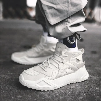 

2019 New Hole Rubber Sole High Top Fashion Shoes Men