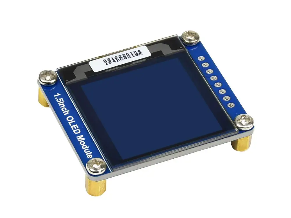 Модуль Waveshare с OLED дисплеем 1 5 дюйма 128x128 пикселей 16 бит совместимый SPI / I2C Raspberry Pi