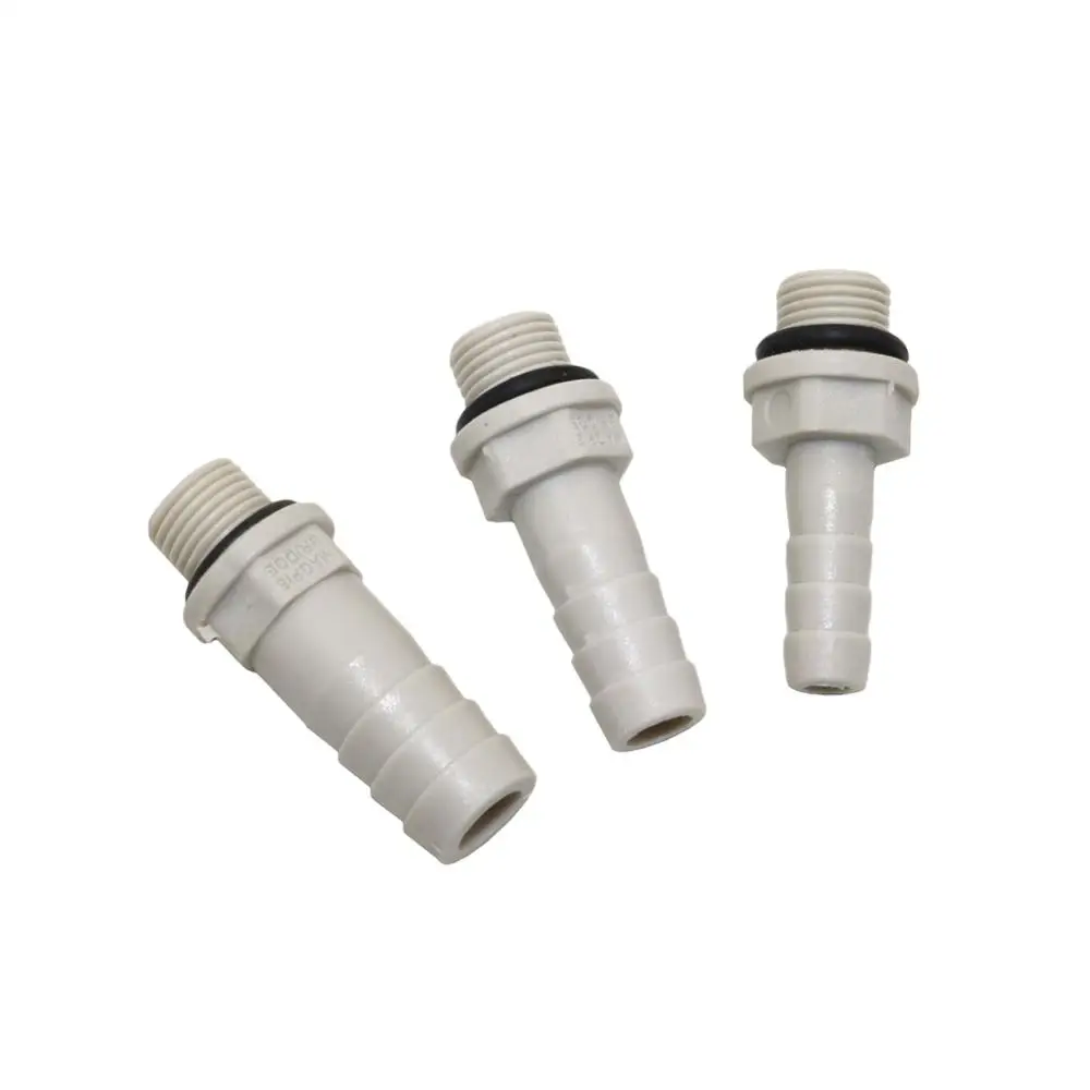 Pipe fitting Hose pipe fitting Plastic Straight Hose Pipe Fittings 1/8" Male Thread to 6mm 8mm 10mm Straight Connector Barbed Coupling Pneumatic Pipe Fittings