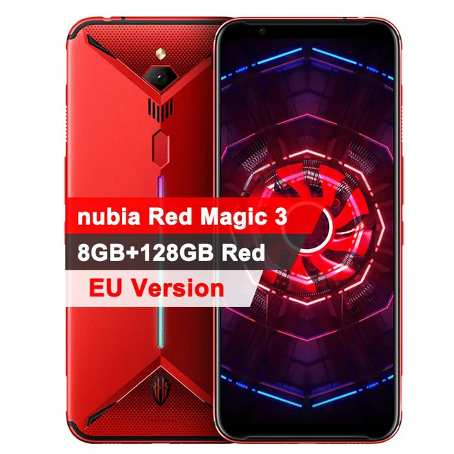 Глобальная версия, Смартфон zte nubia Red Magic 3, 6,65 дюймов, Snapdragon 855, фронтальная, 48 МП, 8 ГБ, 128 ГБ, 5000 мАч, игровой мобильный телефон - Цвет: 8GB 128GB Red