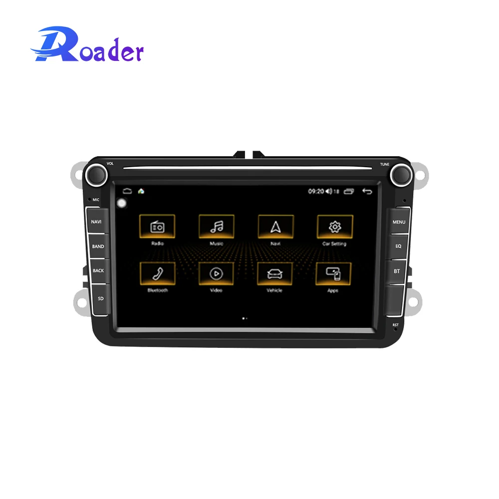 Roader Android10.0 5G для VW PQ Универсальный Автомобильный DVD Tiguan L Polo Golf 5 6 Passat B7 B8 MK7 Touran плеер радио|Мультимедиаплеер