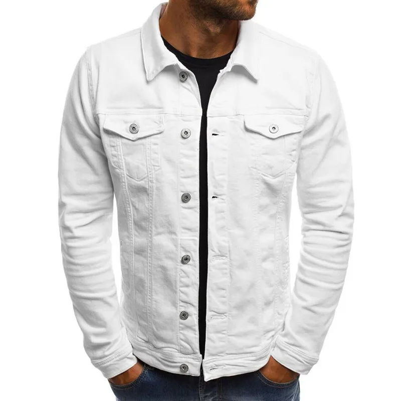 

Jacket Men Multi-pocket buttons Casual Solid Jacket Fashion Men's Outwear Slim Fit Spring Autumn High-Quality Tight casual coat