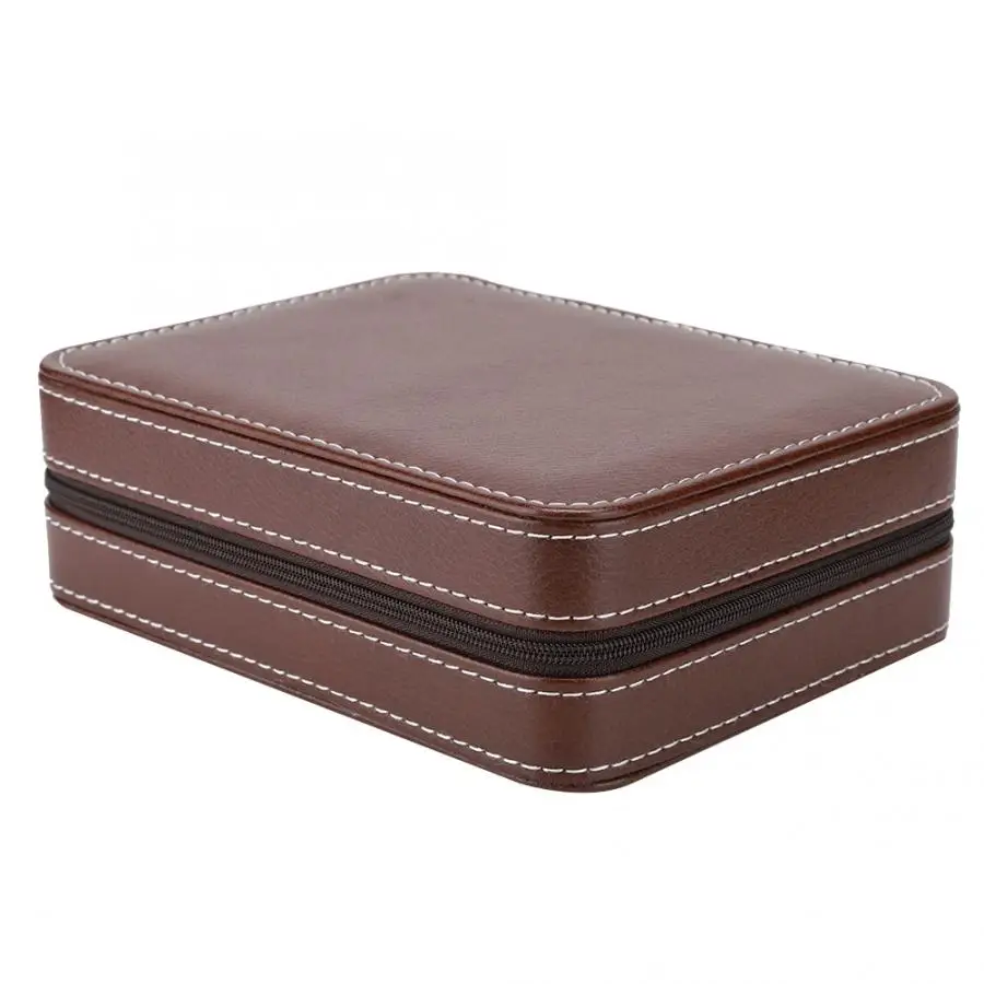 PU Leather Carbon Fiber Style Surface Watch Jewelry Organizer Storage Box Jewelry Watch Display Watch Box Watch Storage Holders
