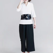 Женская спа тайская Массажная Униформа косметолога красота униформа для салона женские топы+ брюки костюм китайский стиль медицинская одежда