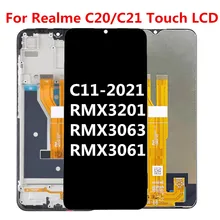 Ensemble écran tactile LCD de remplacement, 6.5 pouces, pour Realme C21 C20 RMX3201 RMX3063, Original, C11 2021=