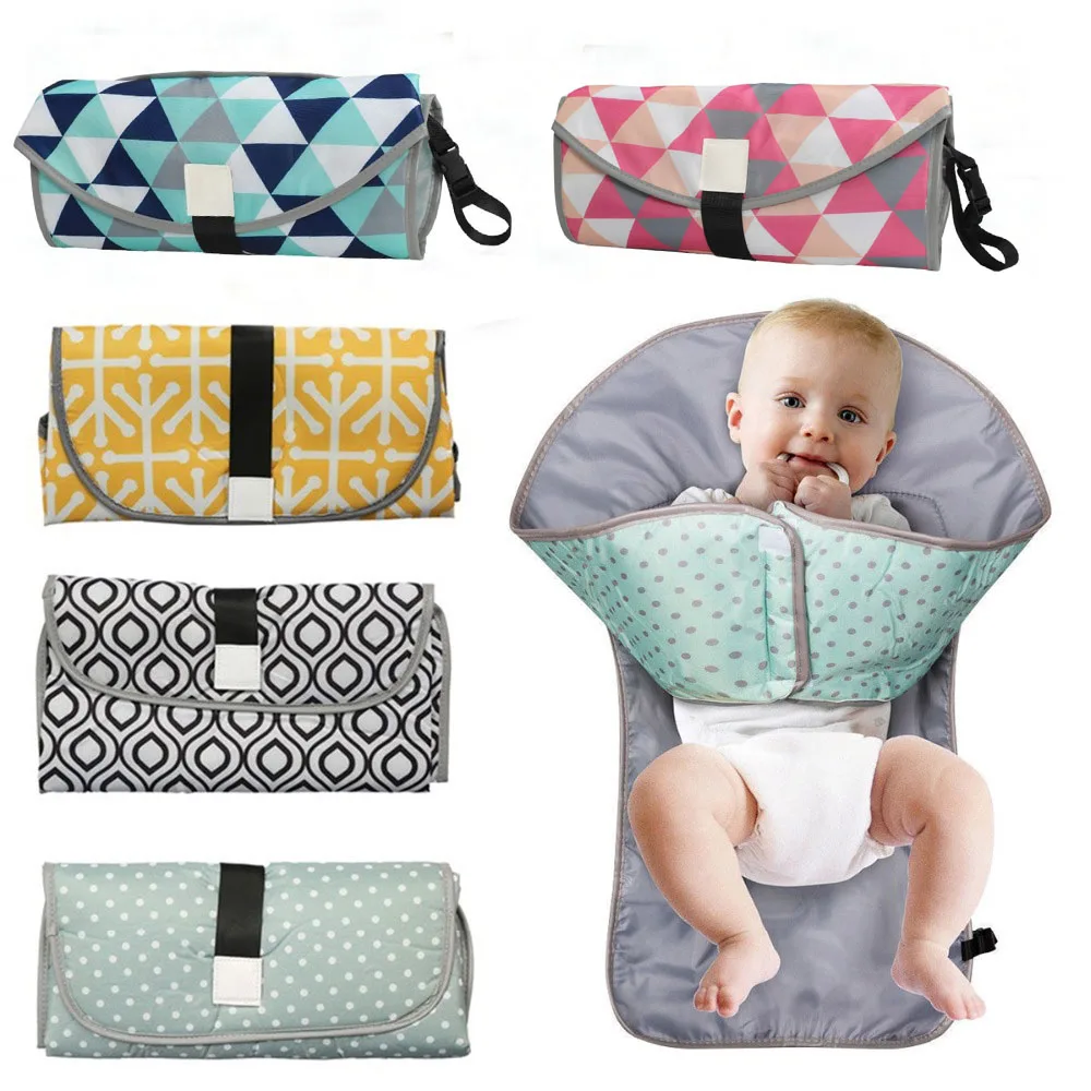 

Multifunctional Baby Changing Mat Waterproof Portable Foldable Changing Pads Travel Outdoor Diapers Nappy Bag Changing Cover