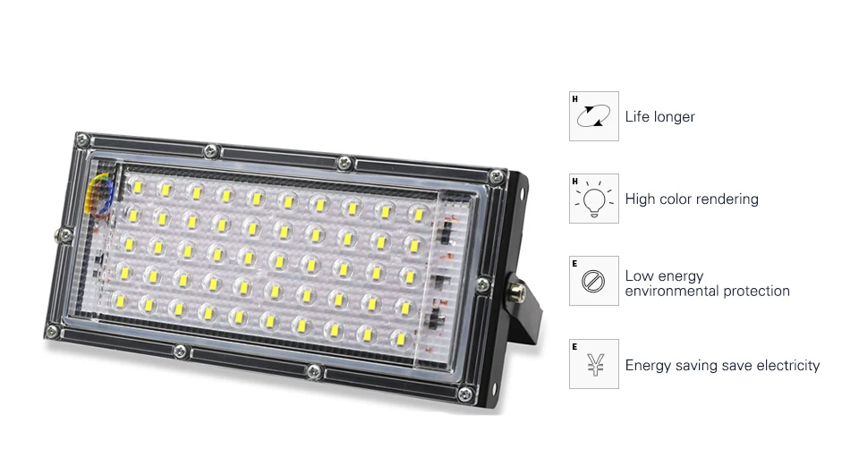 Потока СИД светильник 50W 220 V-240 V напольный светильник ing теплый/холодный/RGB прожектор заливающего света Led exterieur IP65 Led точечный светильник