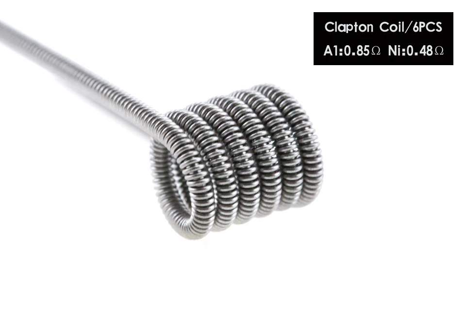 48 шт./компл. 8 в 1 готовые катушки Clapton Alien Tiger Hive Quad плоская витая Плавленая