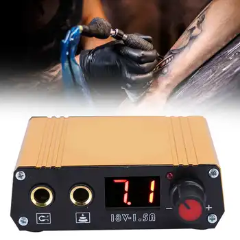 

Mini Tattoo Machine Power Supply Machine Professional Tattoo Power Supply LCD Display Gold 100 - 230V Dedicated power supply